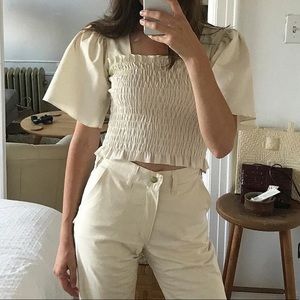 SOLD❌❌❌❌ Lisa says gah Toni top in oat